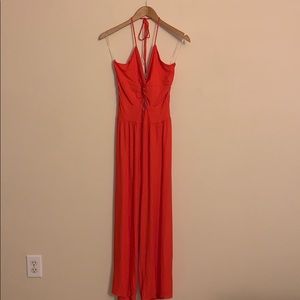 Nadia’s Boutique Orange Halter Jumpsuit
